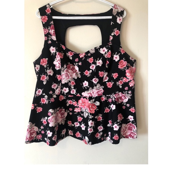 Peplum Floral Torrid Top - Picture 1 of 3